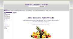 Desktop Screenshot of homeeconomicsnotes.com