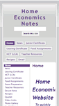 Mobile Screenshot of homeeconomicsnotes.com